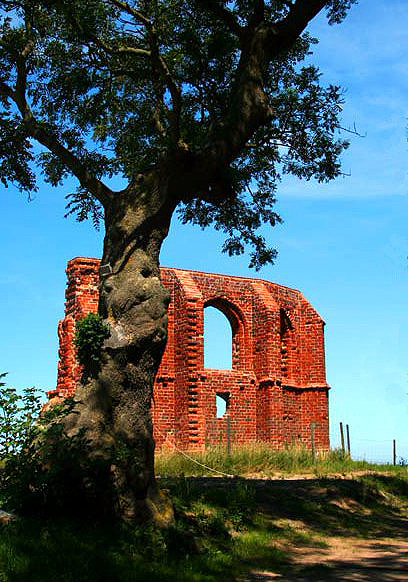 Trzęsacz ruiny kościoła